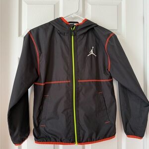 Jordan light weight Black Jacket with Red Jumpman Logo
